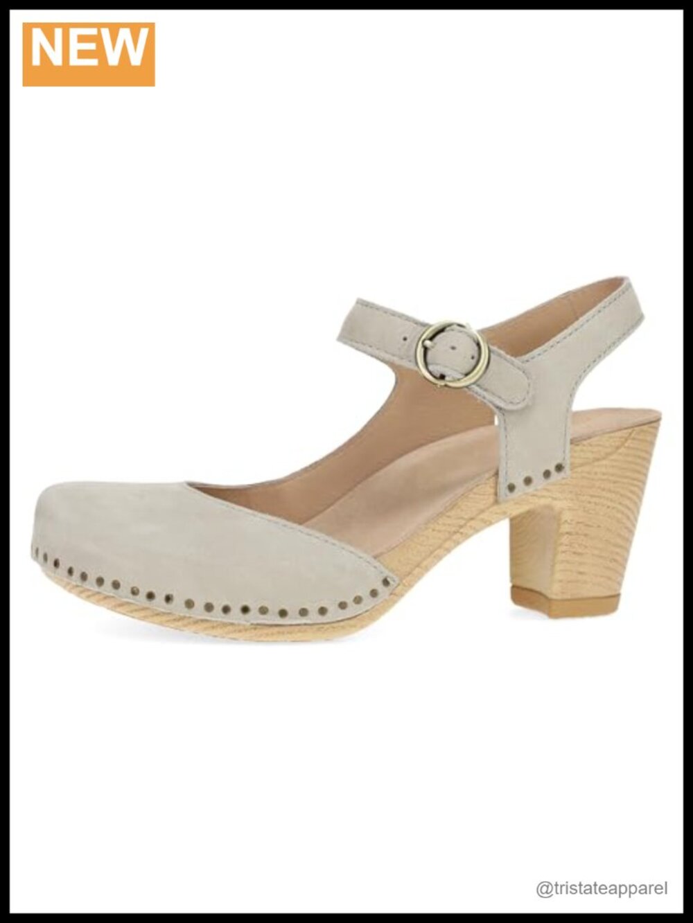 Dansko Taytum Closed-Toe Heeled Sandal Milled Nubuck 3.3in Platform